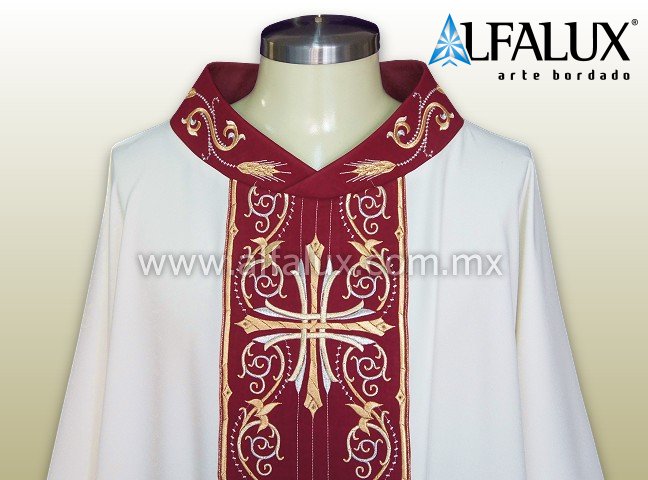 15 Card Perla RojoQuem Cuello Bord